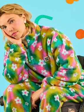 Lucy & Yak - Floral Print Polar Fleece - Women's M (8-10) - New with tags